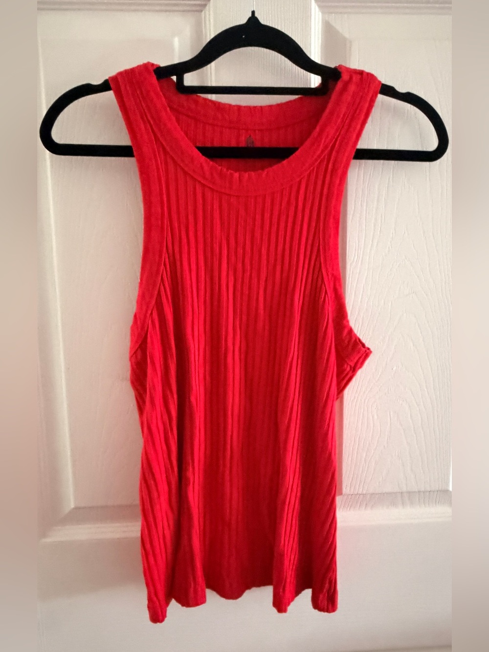 Free People Movement Ribbed Tank Top Red Sleeveless Athletic Top M